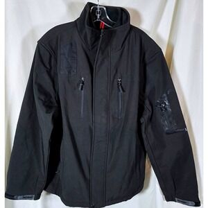 Calvin Klein Men's Black Technical‎ Performance Jacket With Zip Pockets Size L